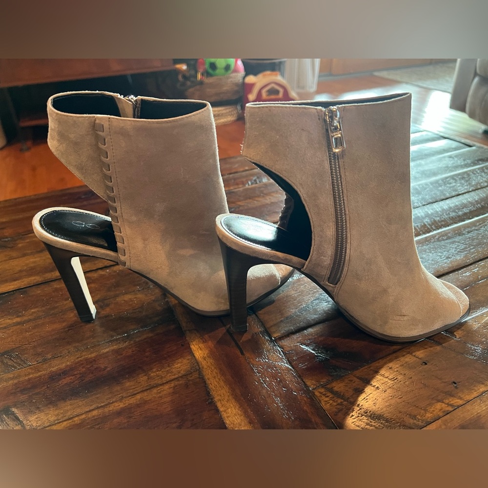 Coach booties size 9.5. Tan color